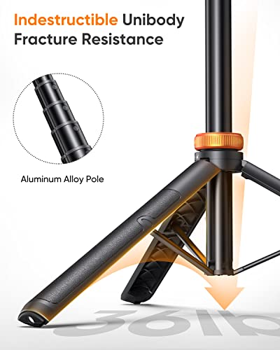 EUCOS 62" Phone Tripod, Tripod for iPhone & Selfie Stick with Remote