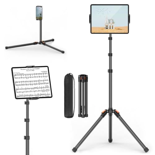 XXZU 72in Tablet Floor Stand Tripod, Aluminum Tablet Stand Holder for iPad
