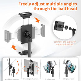 XXZU 72-Inch Aluminum Tablet Floor Stand Tripod for iPad