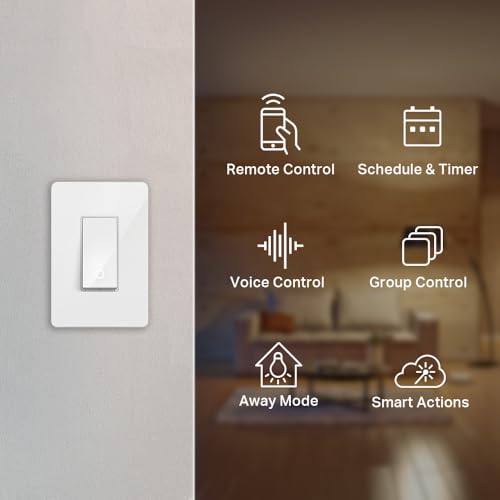TP-Link Kasa HS200 Wi-Fi Smart Light Switch, 15A