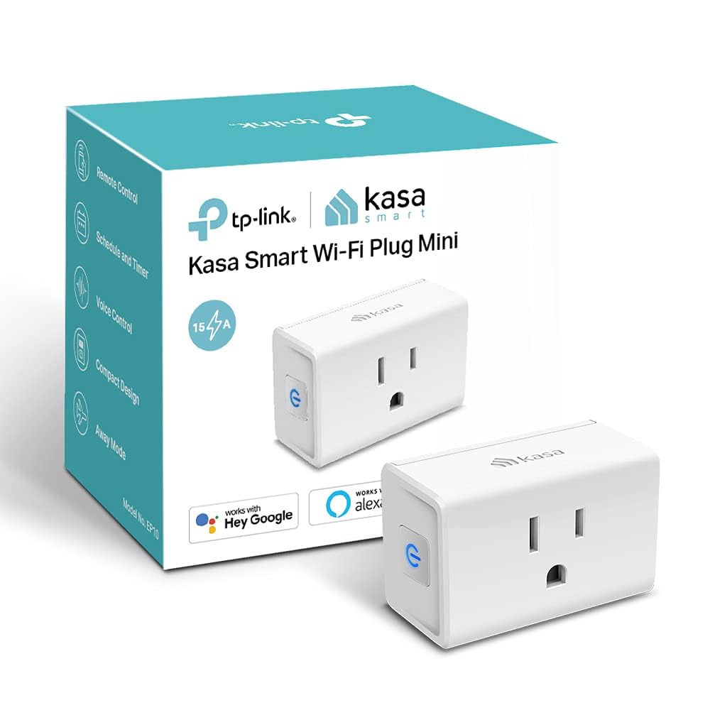 Kasa 15A Wi-Fi Smart Plug with Alexa & HomeKit Support