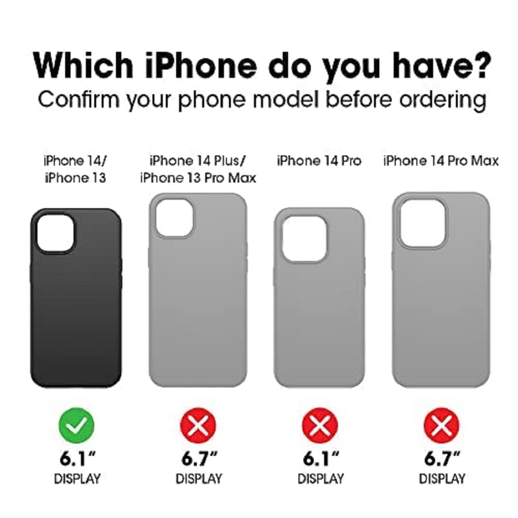 OtterBox iPhone 14 & iPhone 13 Commuter Series Case - Dont BE Blue (Blue), Slim & Tough, Pocket-Friendly, with Port Protection