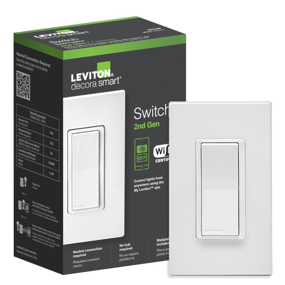 Leviton Decora 2nd Gen Wi-Fi Smart Dimmer Switch