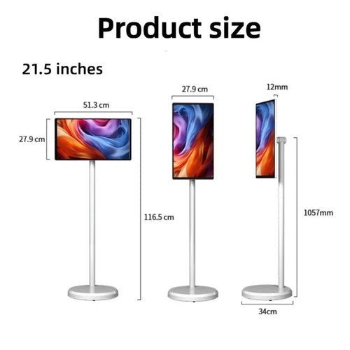 21.5-Inch Mobile Smart Display & Entertainment Tablet Stand