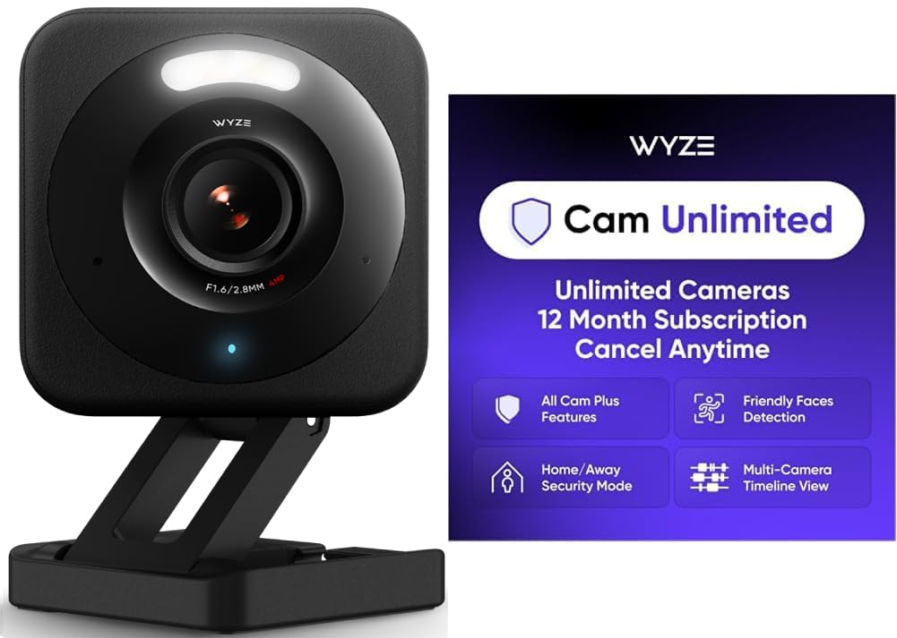 Wyze Cam v4 2K Indoor & Outdoor Smart Security Camera