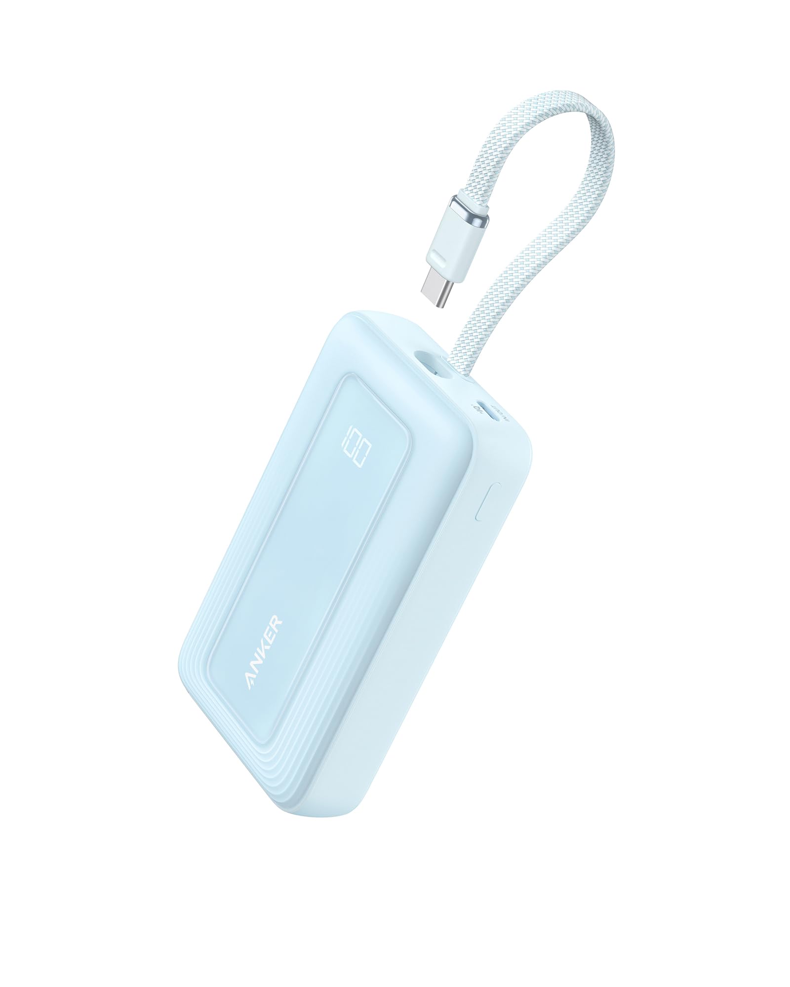 Anker Portable Charger, 10,000mAh 30W Power Bank, USB-C in and Out Fast Charging Battery Pack, Travel Essential Phone Power Bank, for iPhone 17/16, Galaxy and More