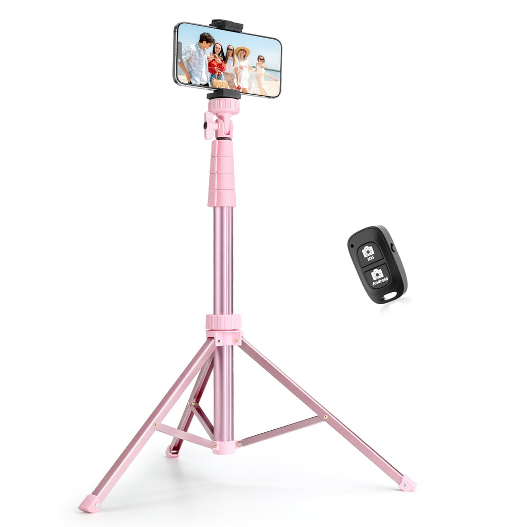 Sensyne Phone Tripod & Selfie Stick, Extendable Cell Phone Tripod Stand with Wireless Remote and Phone Holder, Compatible with iPhone Android Phone, Camera…
