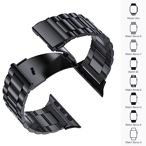 EPULY Stainless Steel Apple Watch Band for 38–49mm Models