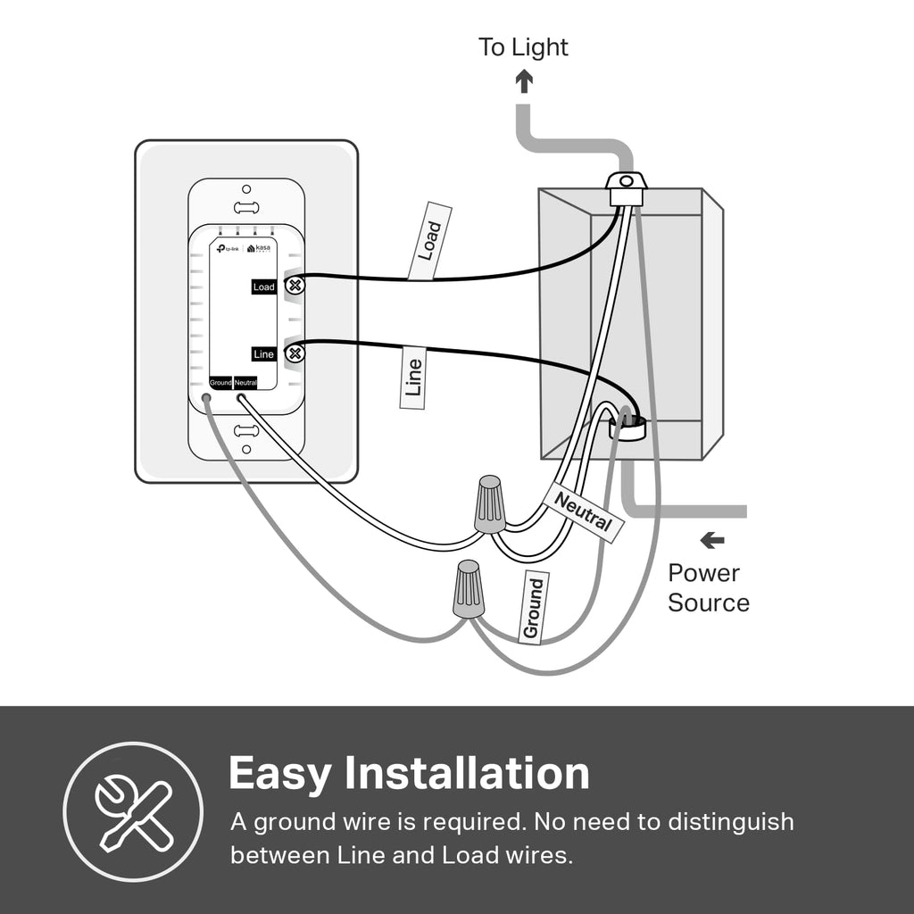 TP-Link Kasa HS200 Wi-Fi Smart Light Switch, 15A