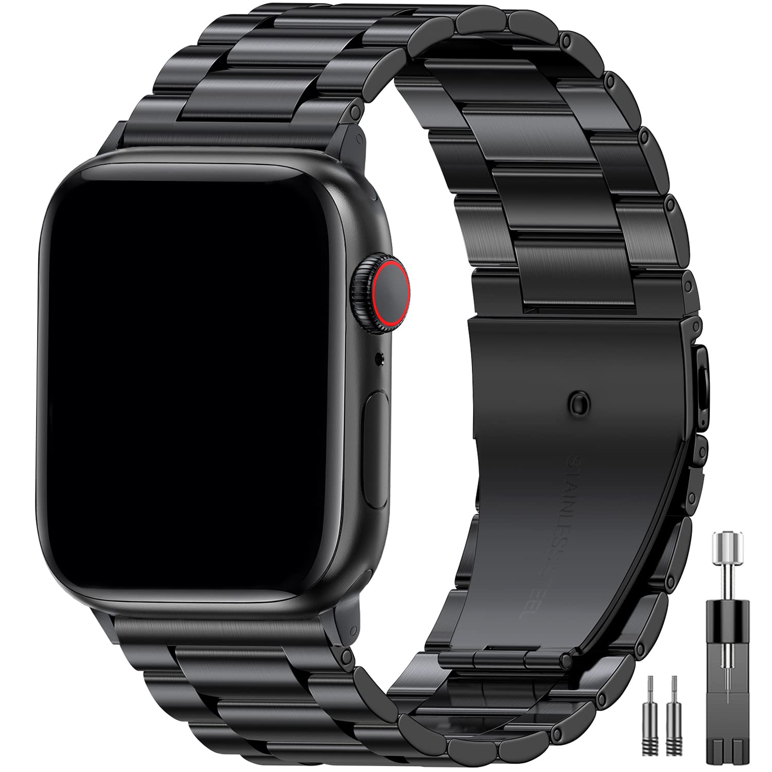 EPULY Stainless Steel Apple Watch Band for 38–49mm Models