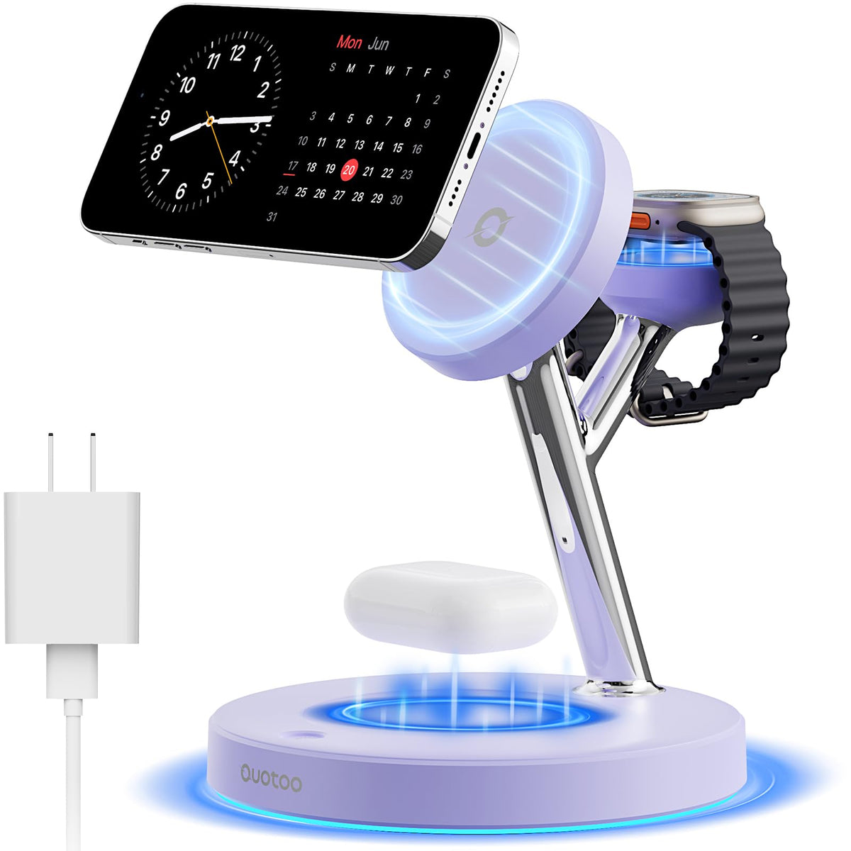 3-in-1 MagSafe Wireless Charging Stand for Apple Devices