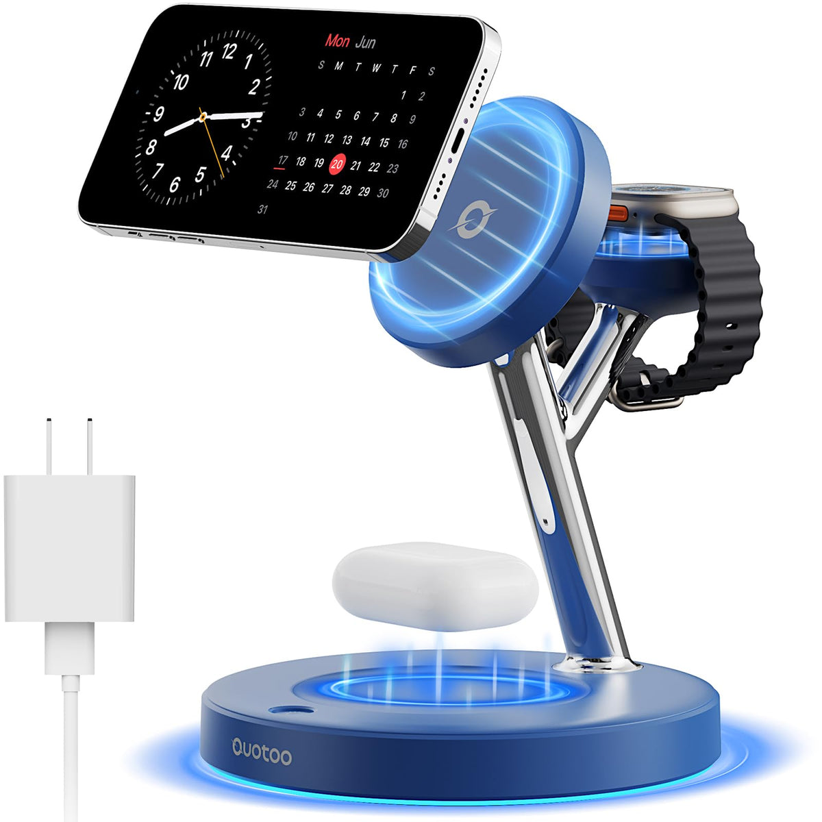 3-in-1 MagSafe Wireless Charging Stand for Apple Devices