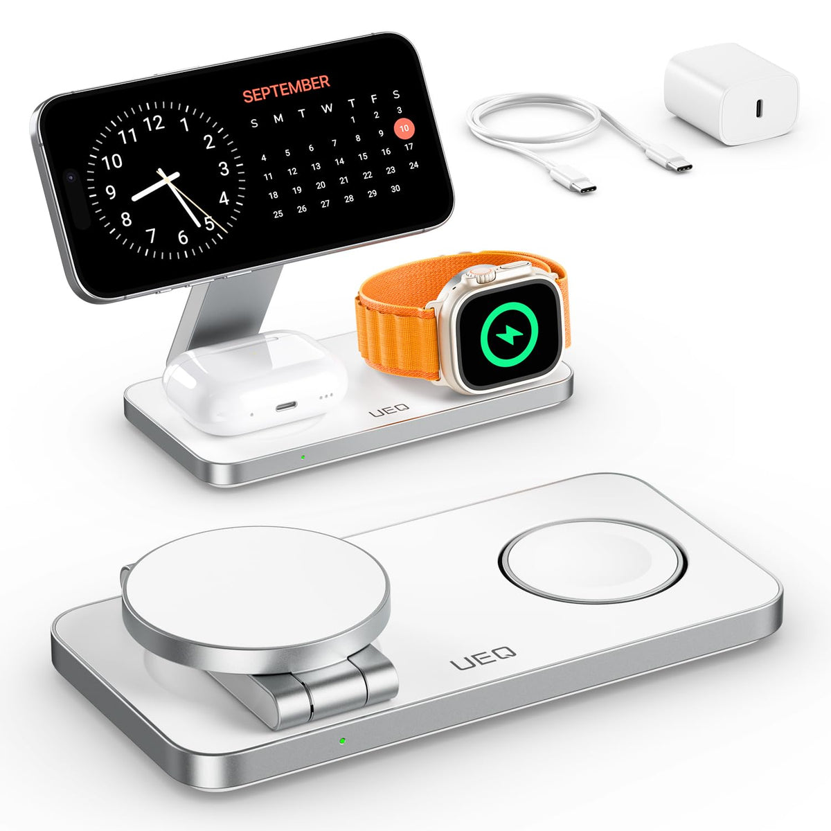 UEQ 3-in-1 Foldable MagSafe Wireless Charging Station