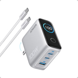Anker 100W 3-Port GaN USB-C Charger with Smart Display