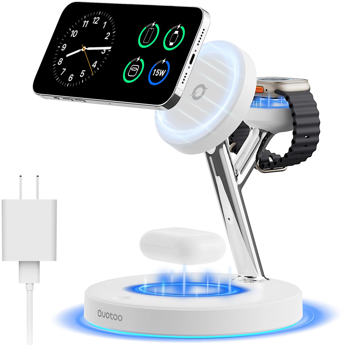 3-in-1 MagSafe Wireless Charging Stand for Apple Devices