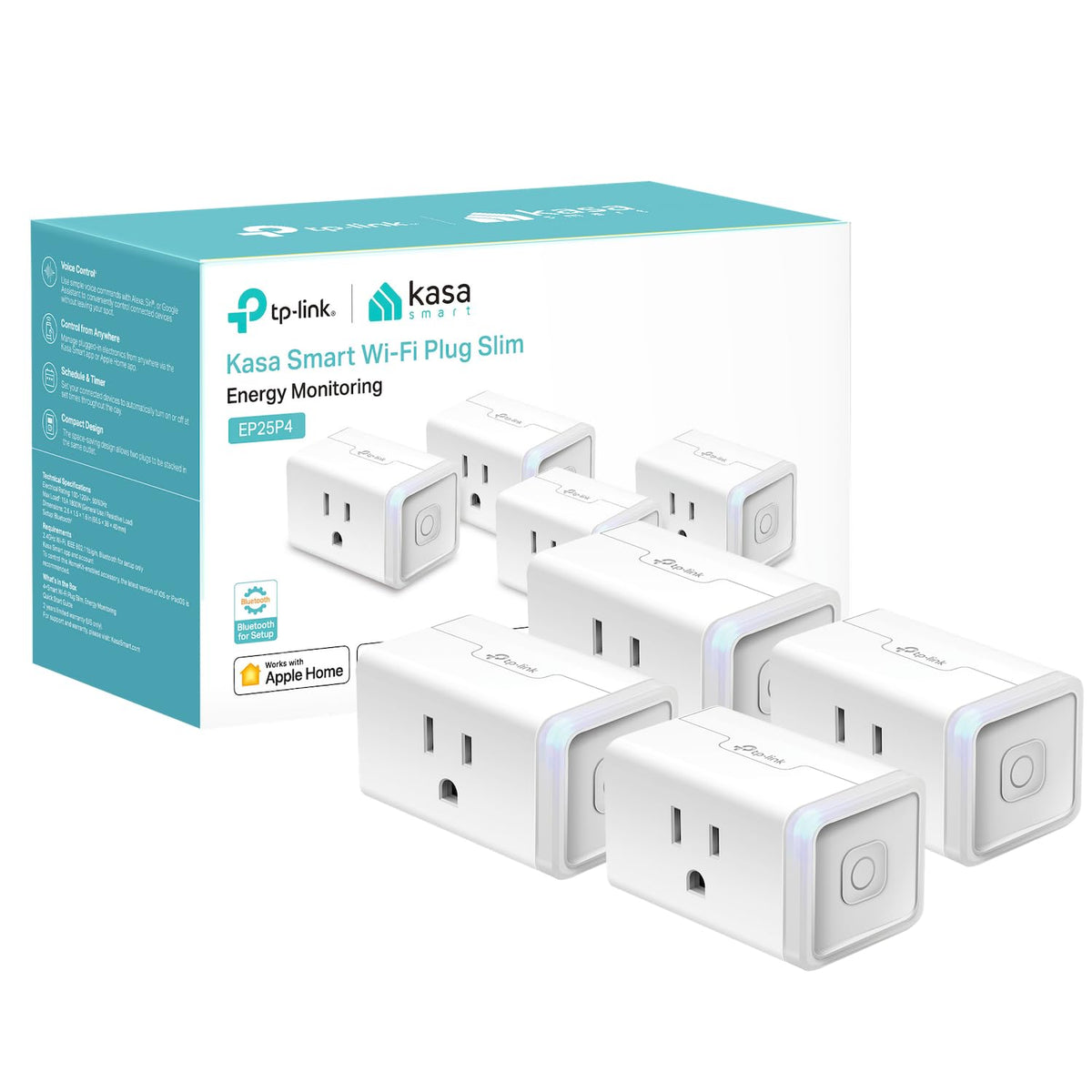 Kasa 15A Wi-Fi Smart Plug with Alexa & HomeKit Support