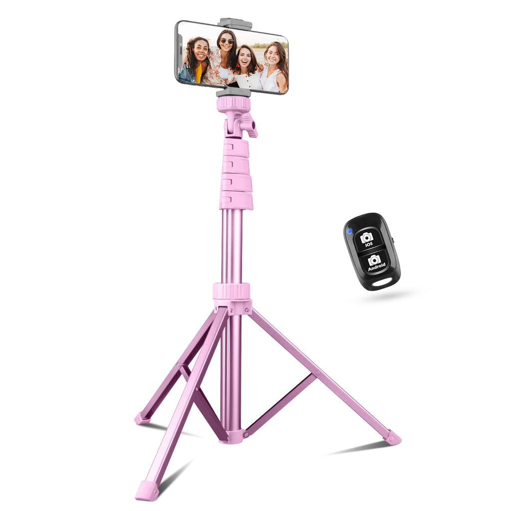 Sensyne Phone Tripod & Selfie Stick, Extendable Cell Phone Tripod Stand with Wireless Remote and Phone Holder, Compatible with iPhone Android Phone, Camera…