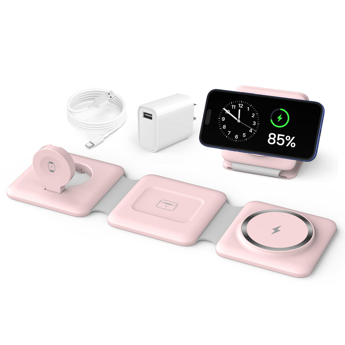 3-in-1 Foldable MagSafe Charging Station for Apple Devices