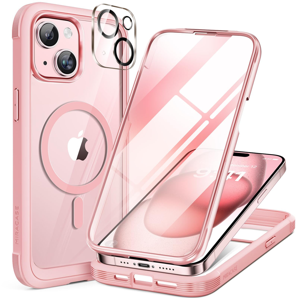 Miracase Full Body for iPhone All Series Glass Case 2026