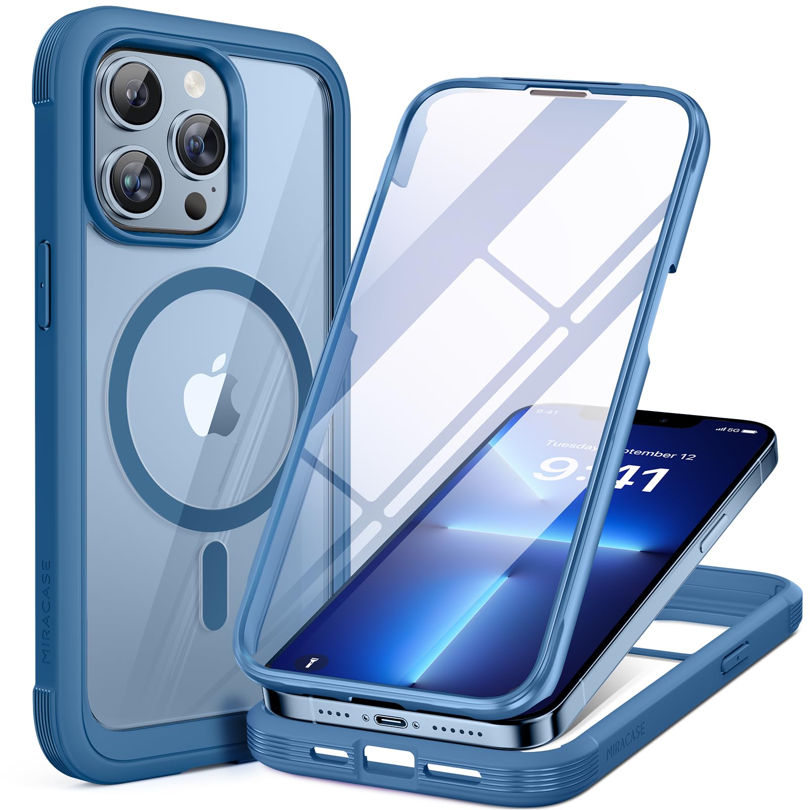 Miracase Full Body for iPhone All Series Glass Case 2026