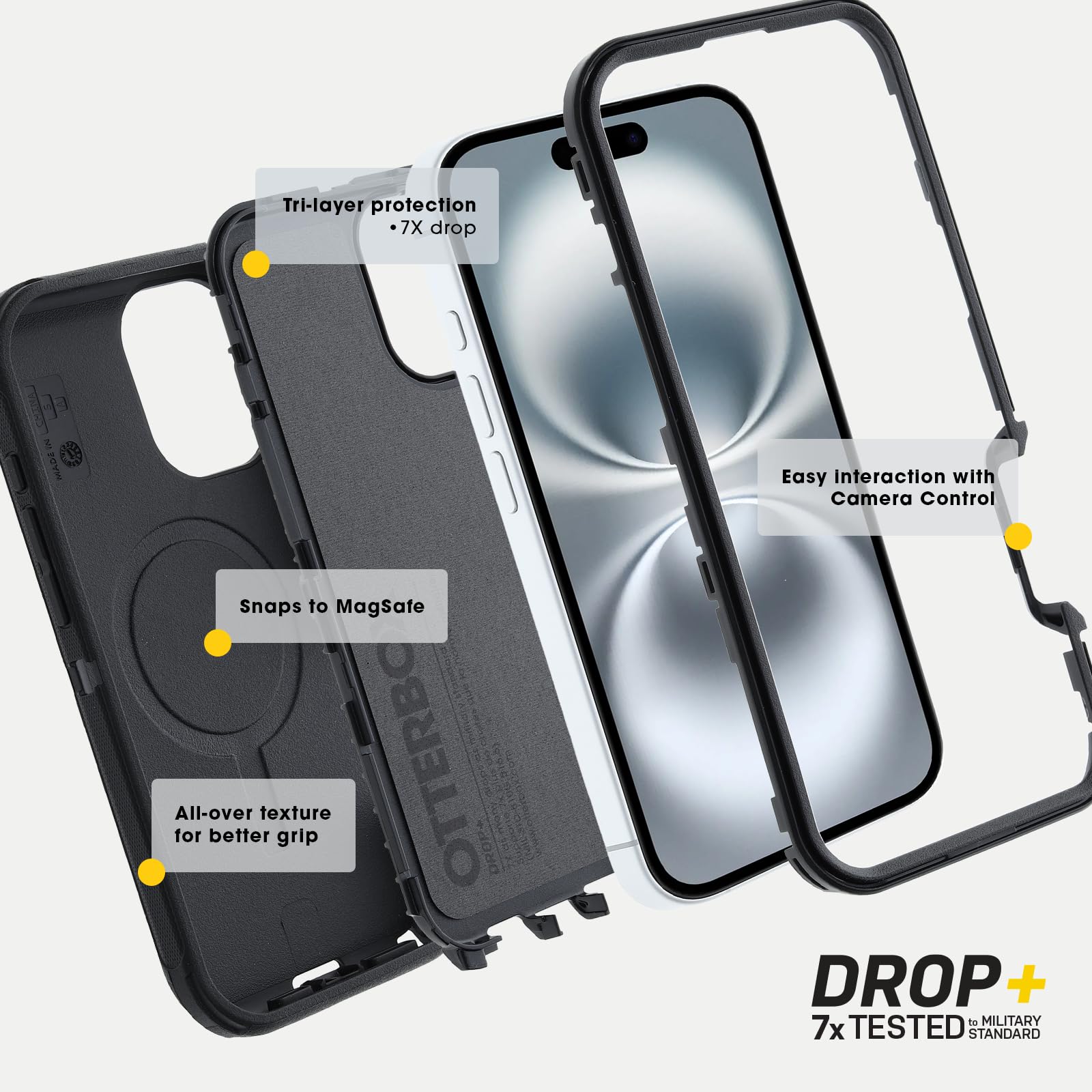 OtterBox iPhone 16 Pro Max Defender Series Case - Black