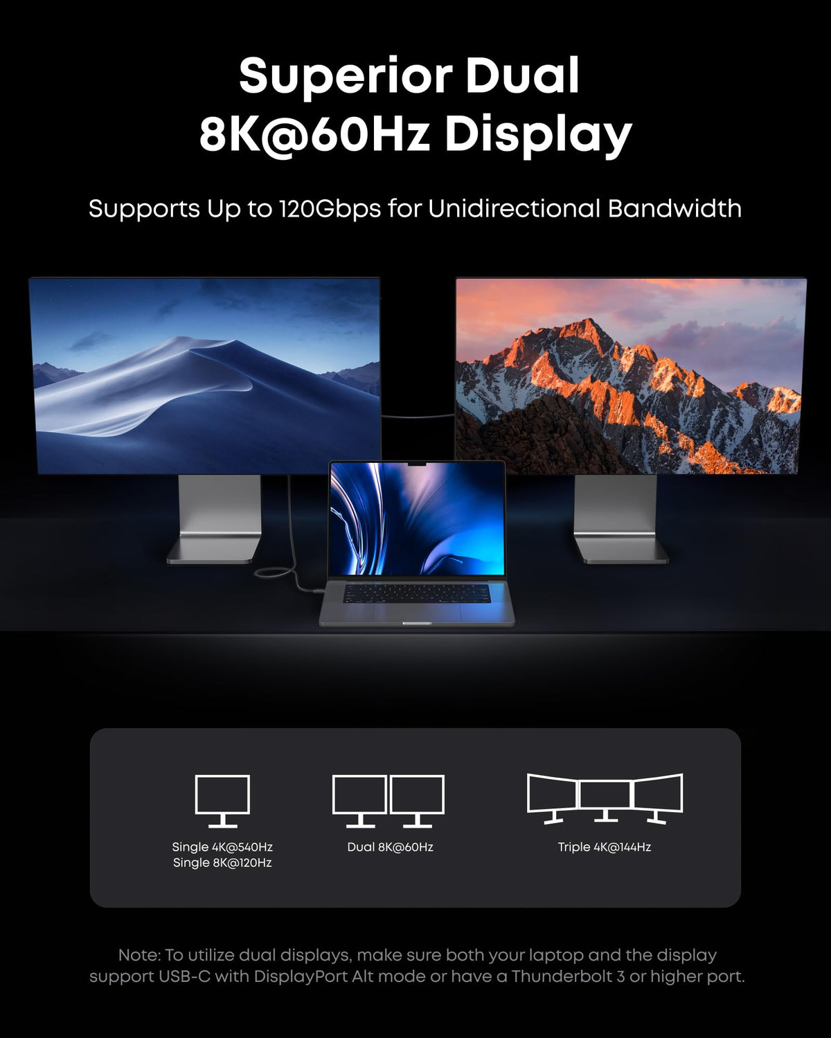 Anker Prime Thunderbolt 5 Cable, USB C to USB-C Cable, 240W Charging, 80Gbps Data Transfer, Up to 120Gbps Bandwidth, 8K/4K Displays, for iPhone 16, MacBook, and More (Thunderbolt 5-Certified)