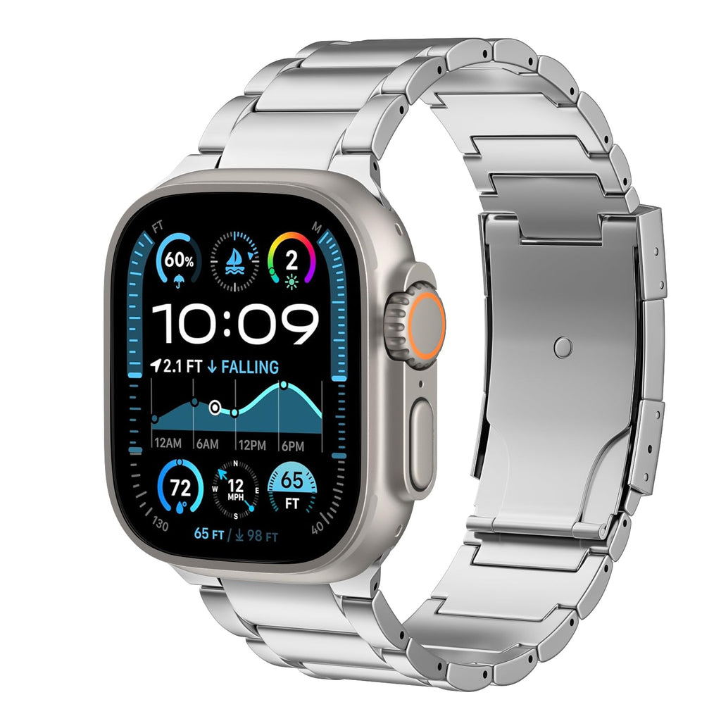 ZABUDUO Titanium Apple Watch Band for 42–49mm Models