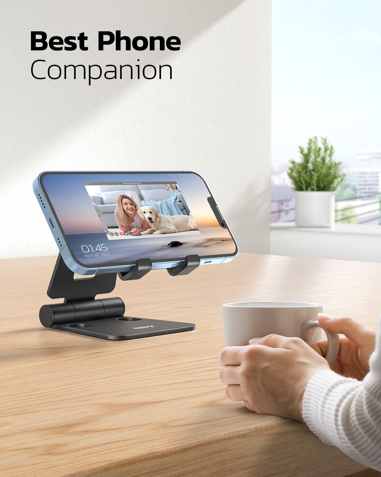 Nulaxy Dual Folding Cell Phone Stand-All