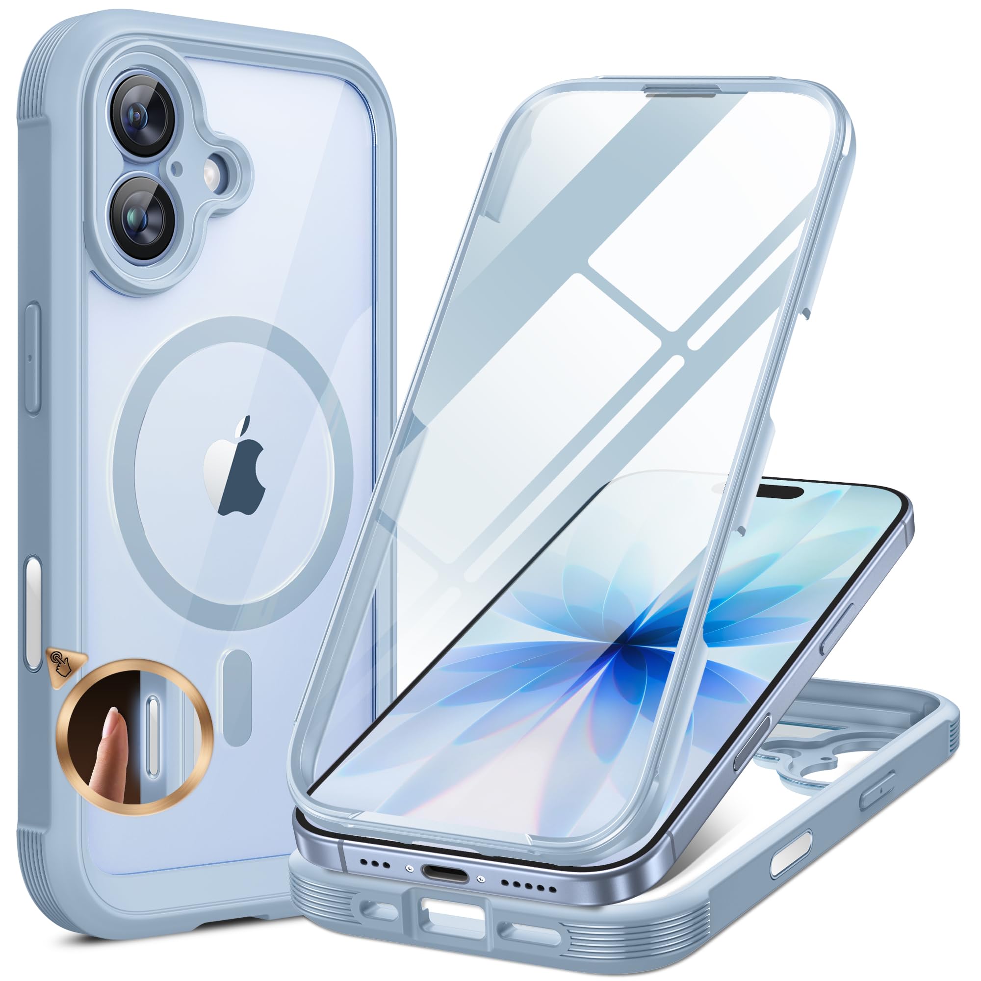 Miracase Full Body for iPhone All Series Glass Case 2026