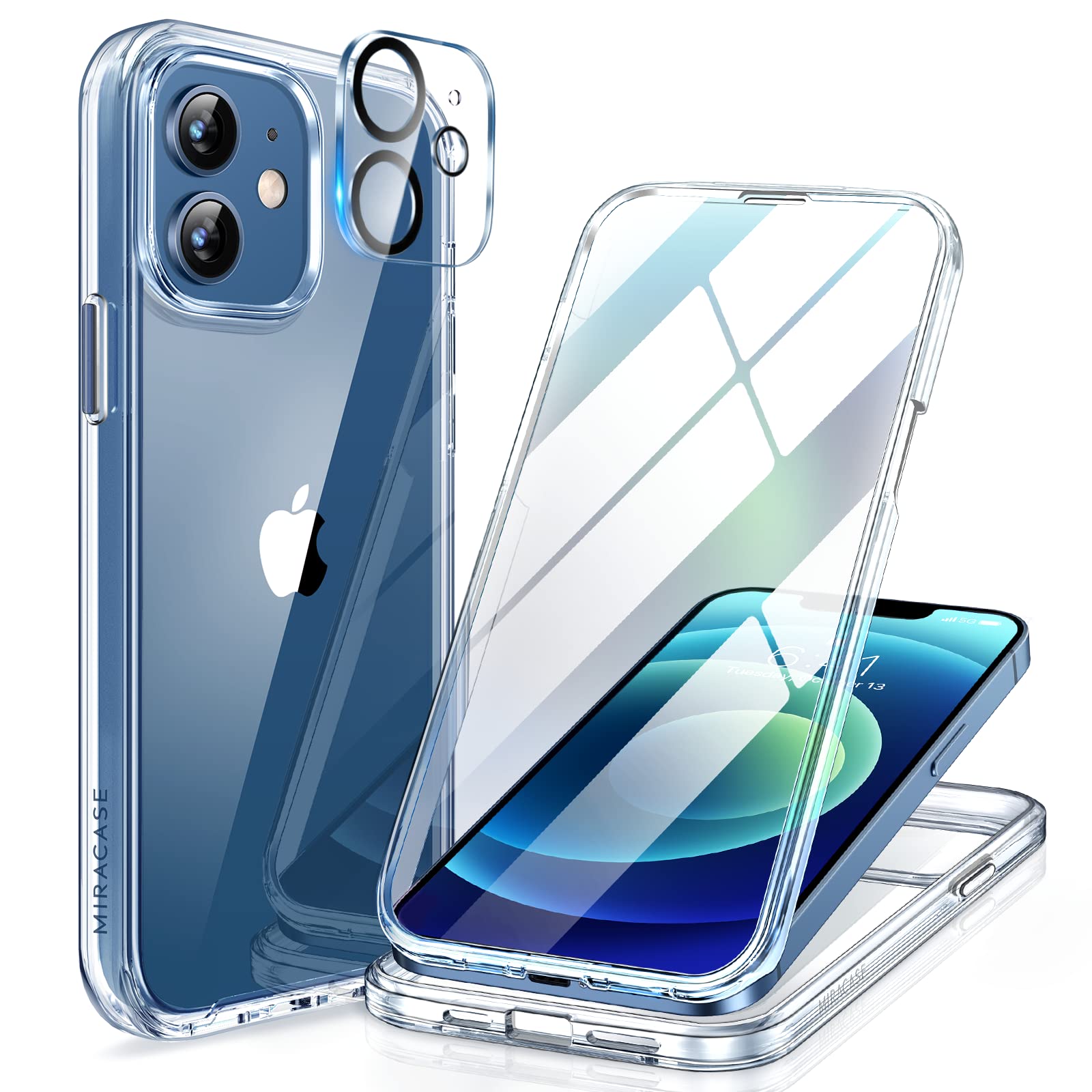 Miracase Full Body for iPhone All Series Glass Case 2026