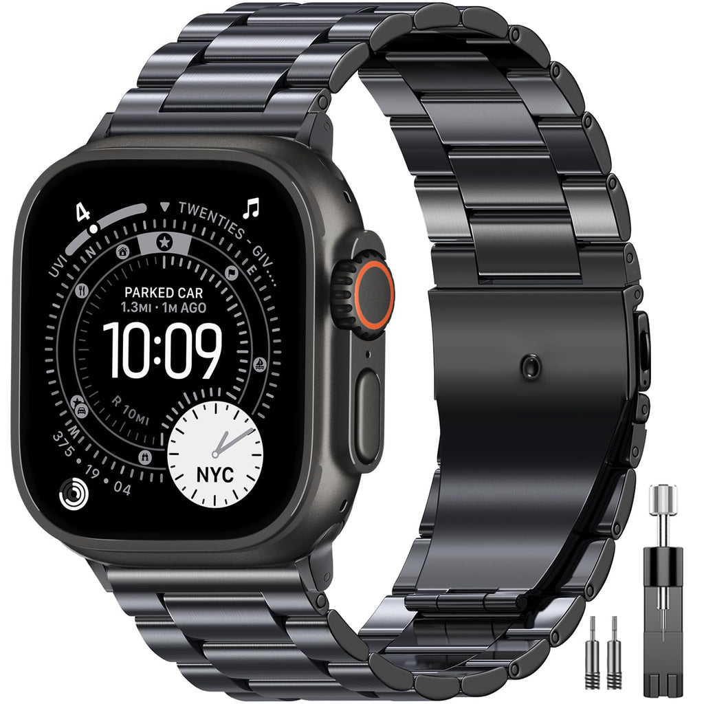 EPULY Stainless Steel Apple Watch Band for 38–49mm Models