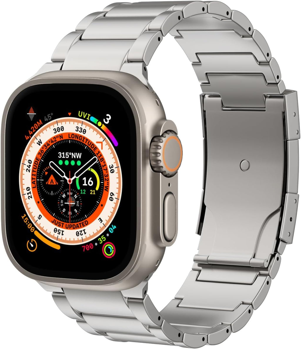 ZABUDUO Titanium Apple Watch Band for 42–49mm Models