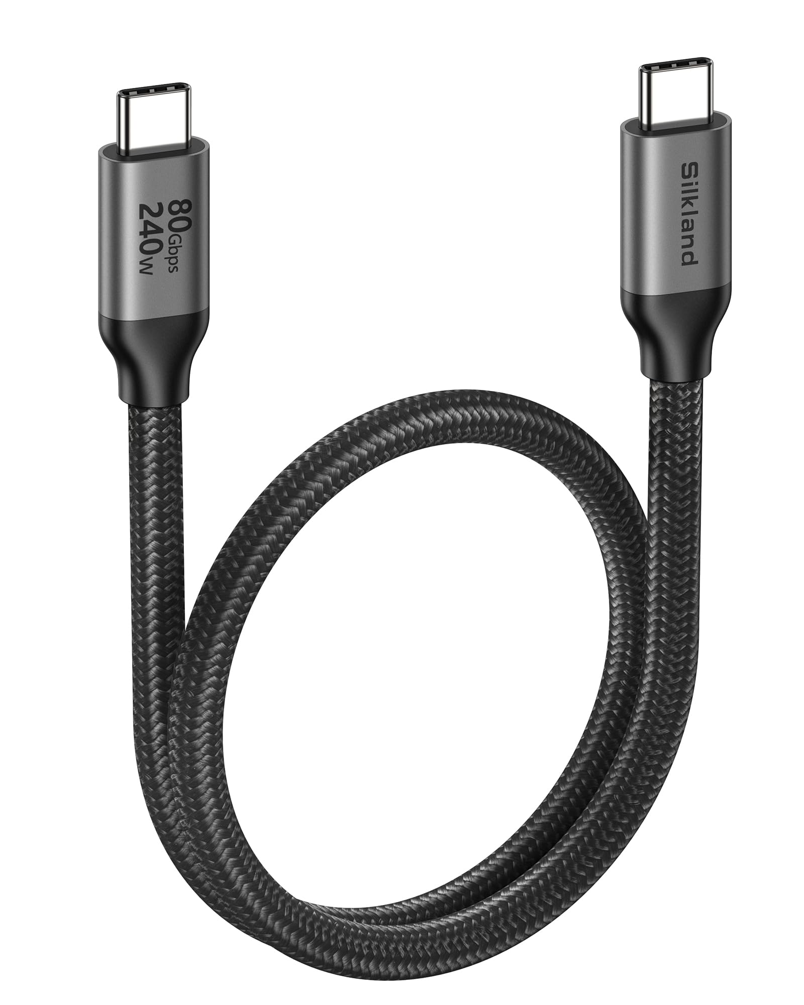 Silkland 80Gbps USB4 Cable with 240W Fast Charging