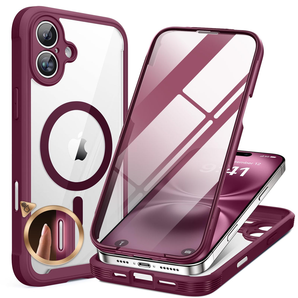 Miracase Full Body for iPhone All Series Glass Case 2026
