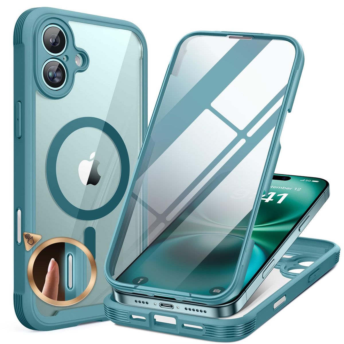 Miracase Full Body for iPhone All Series Glass Case 2026