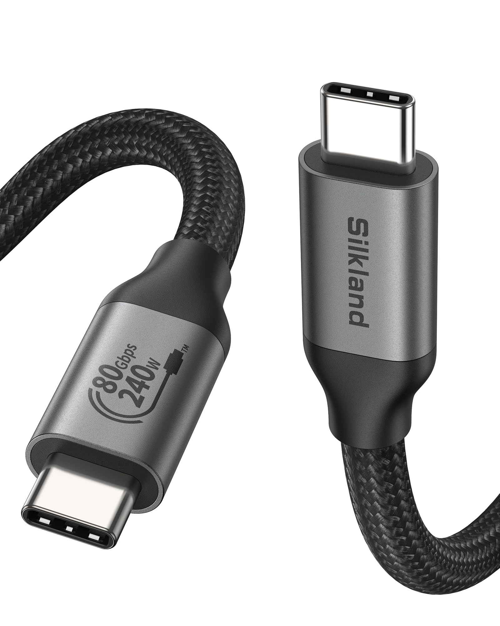 Silkland 80Gbps USB4 Cable with 240W Fast Charging
