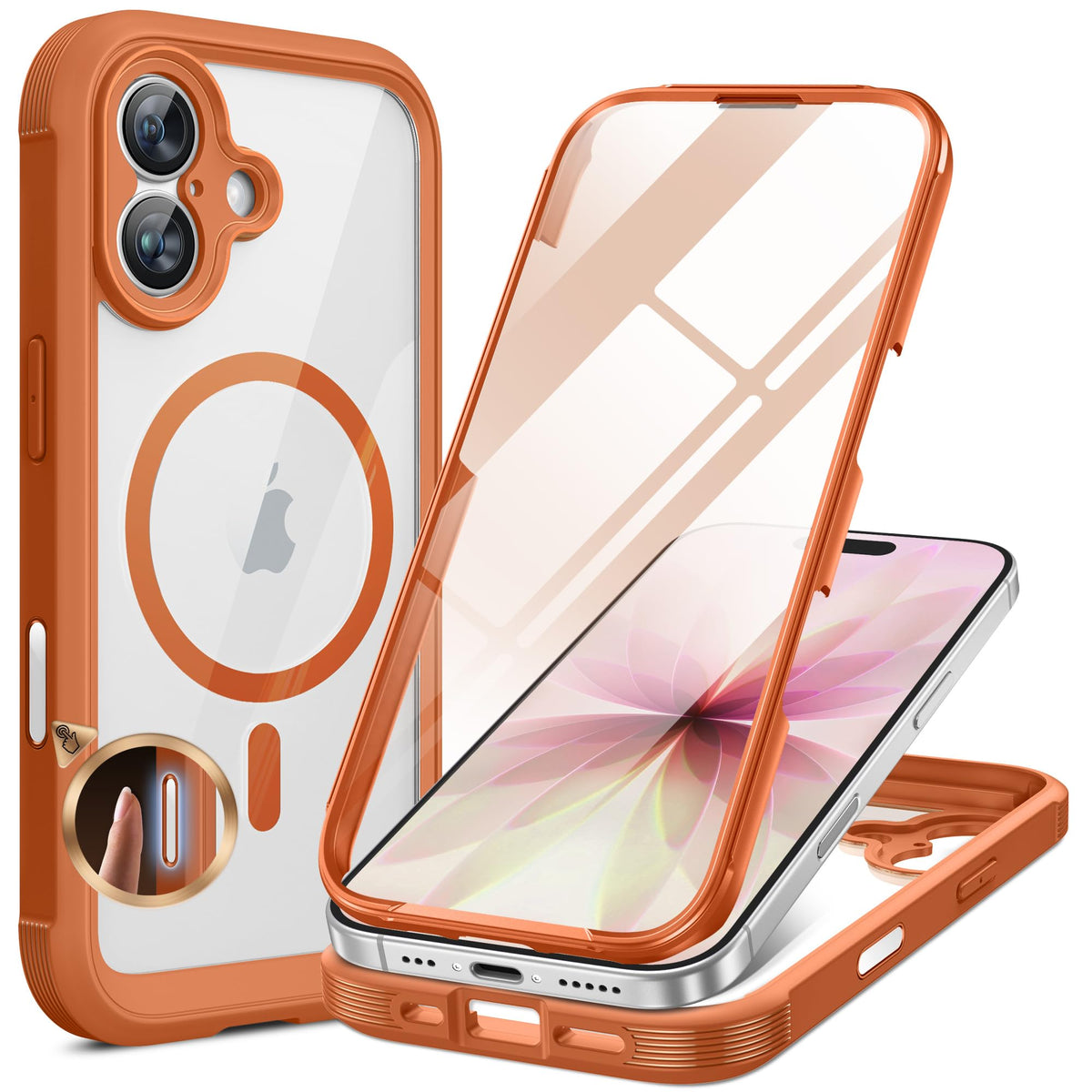 Miracase Full Body for iPhone All Series Glass Case 2026