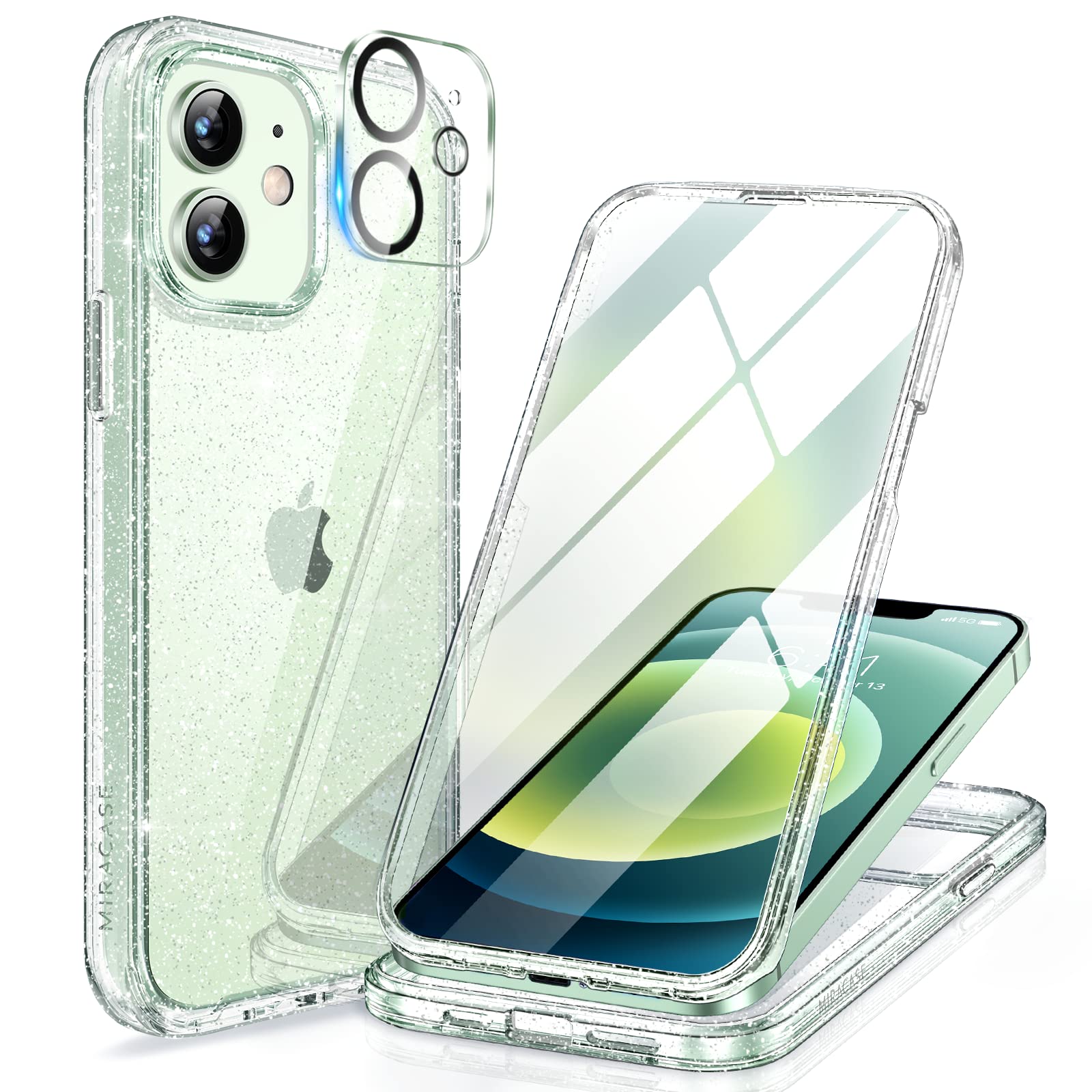 Miracase Full Body for iPhone All Series Glass Case 2026