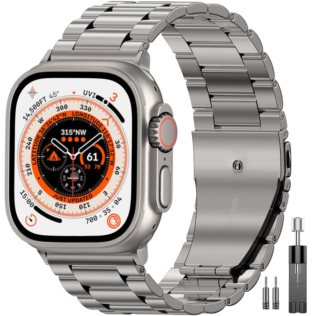 EPULY Stainless Steel Apple Watch Band for 38–49mm Models