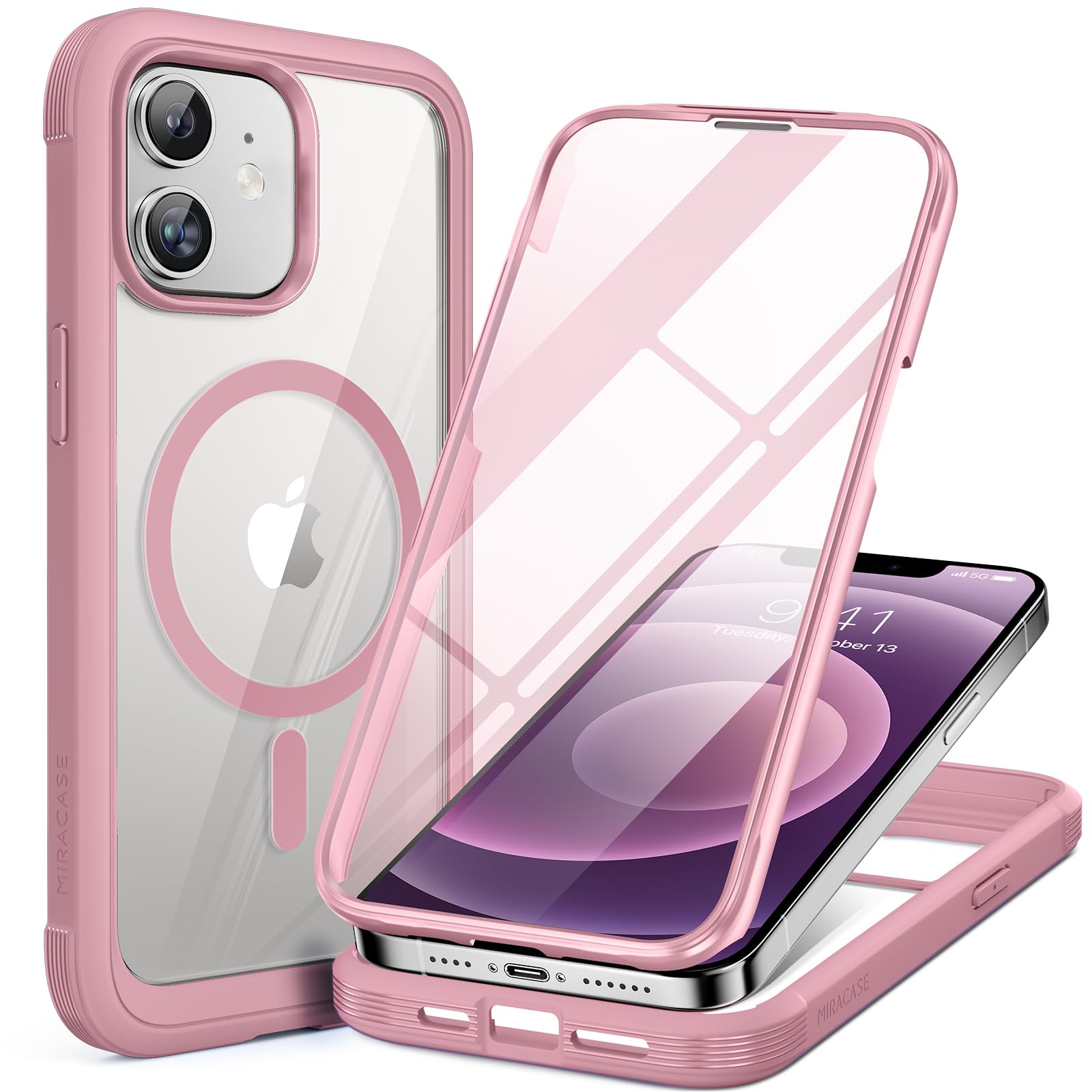 Miracase Full Body for iPhone All Series Glass Case 2026