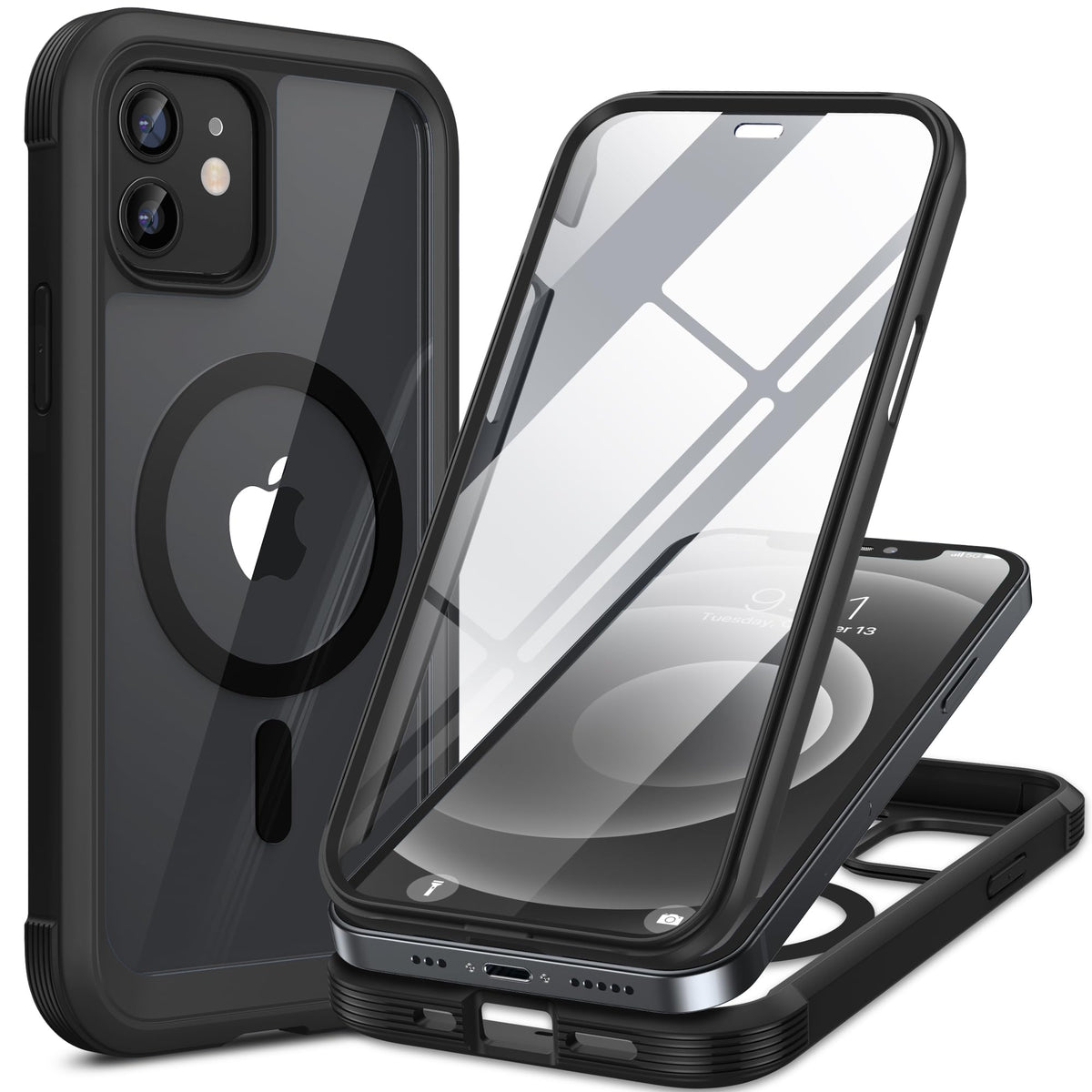 Miracase Full Body for iPhone All Series Glass Case 2026