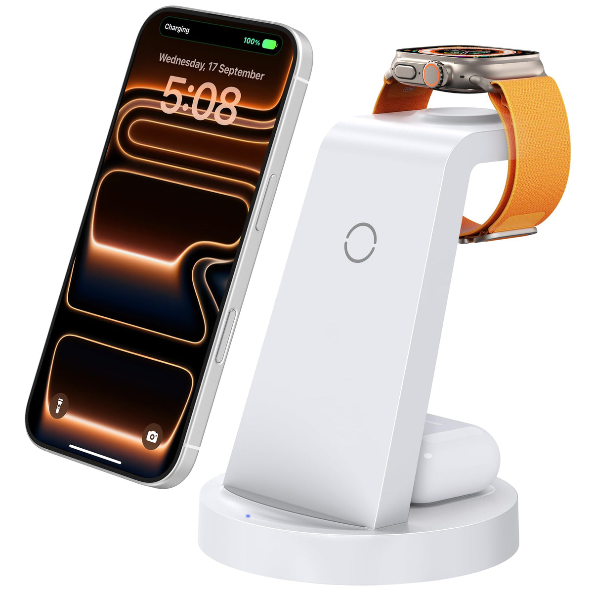 3-in-1 Wireless Charging Station for Apple Devices
