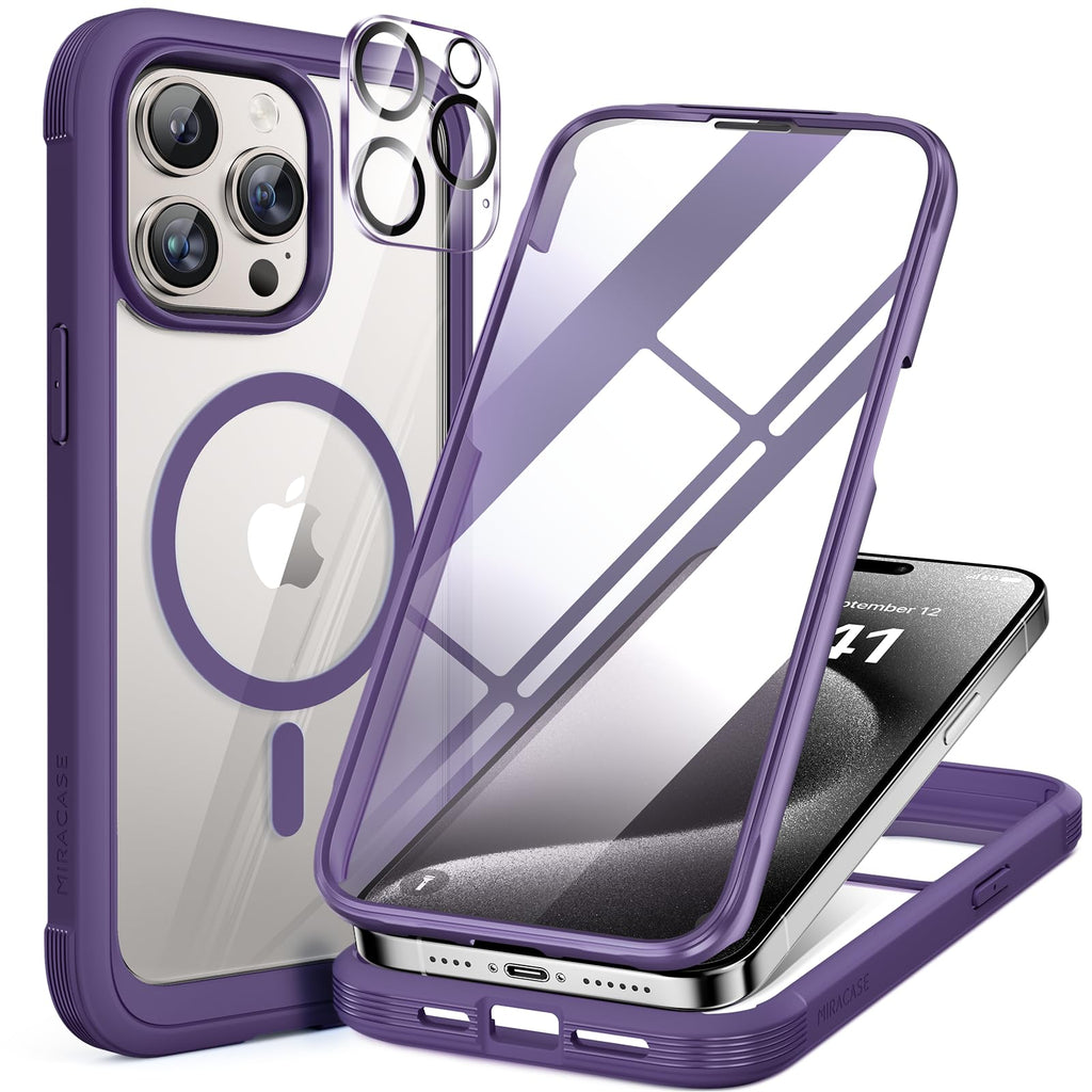 Miracase Full Body for iPhone All Series Glass Case 2026
