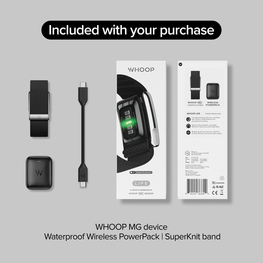 WHOOP 5.0/MG Health & Fitness Tracker with 12-Month Membership