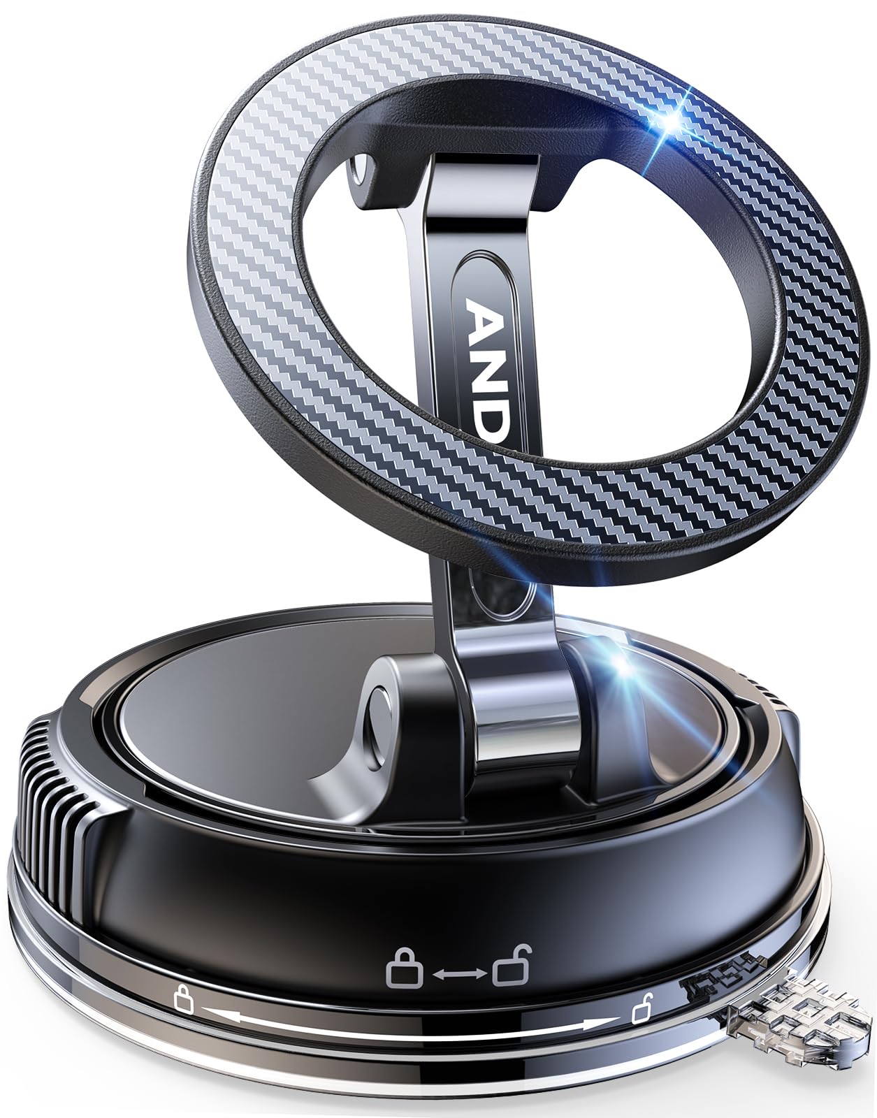 ANDERY MagSafe 360° Magnetic Car Phone Mount - Black