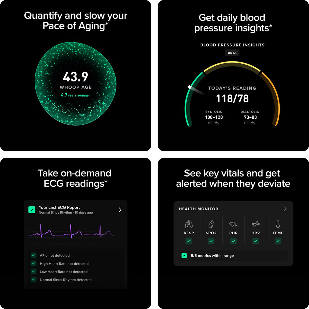 WHOOP 5.0/MG Health & Fitness Tracker with 12-Month Membership