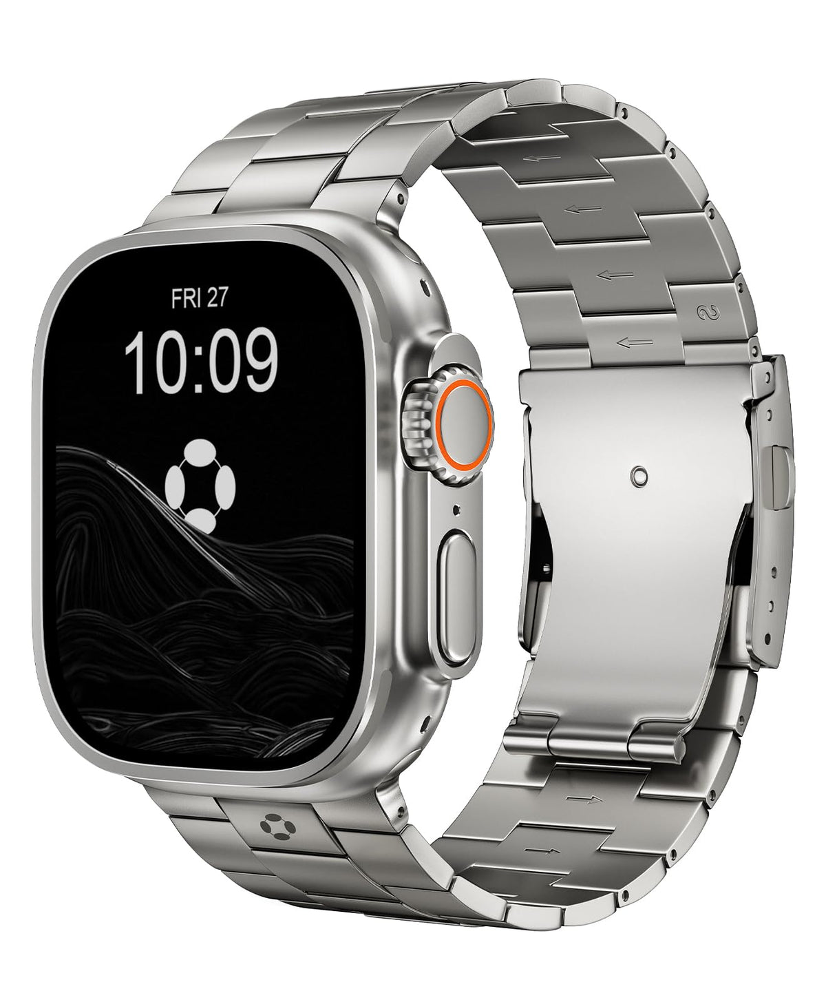 FiNESTONE CRNS01 Titanium Apple Watch Ultra Band for Men