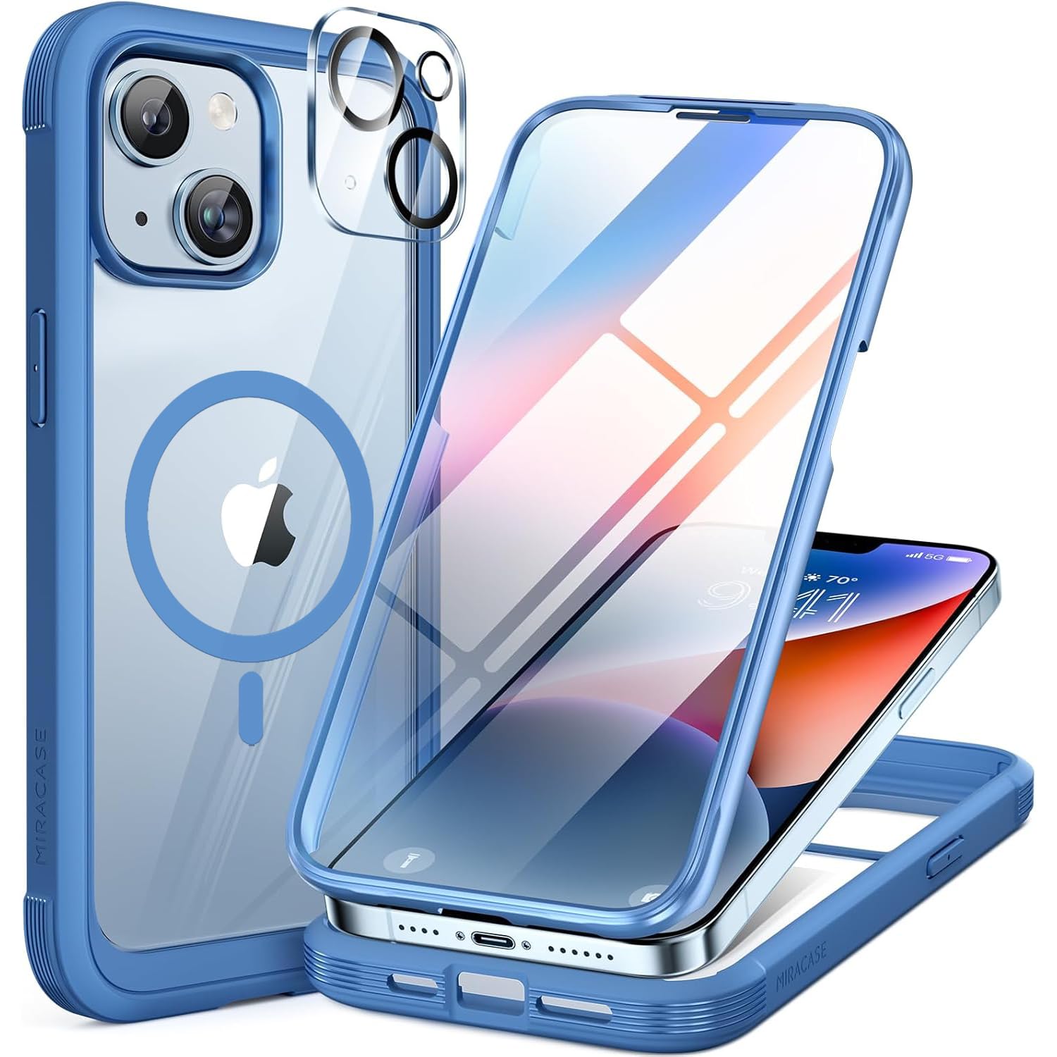 Miracase Full Body for iPhone All Series Glass Case 2026