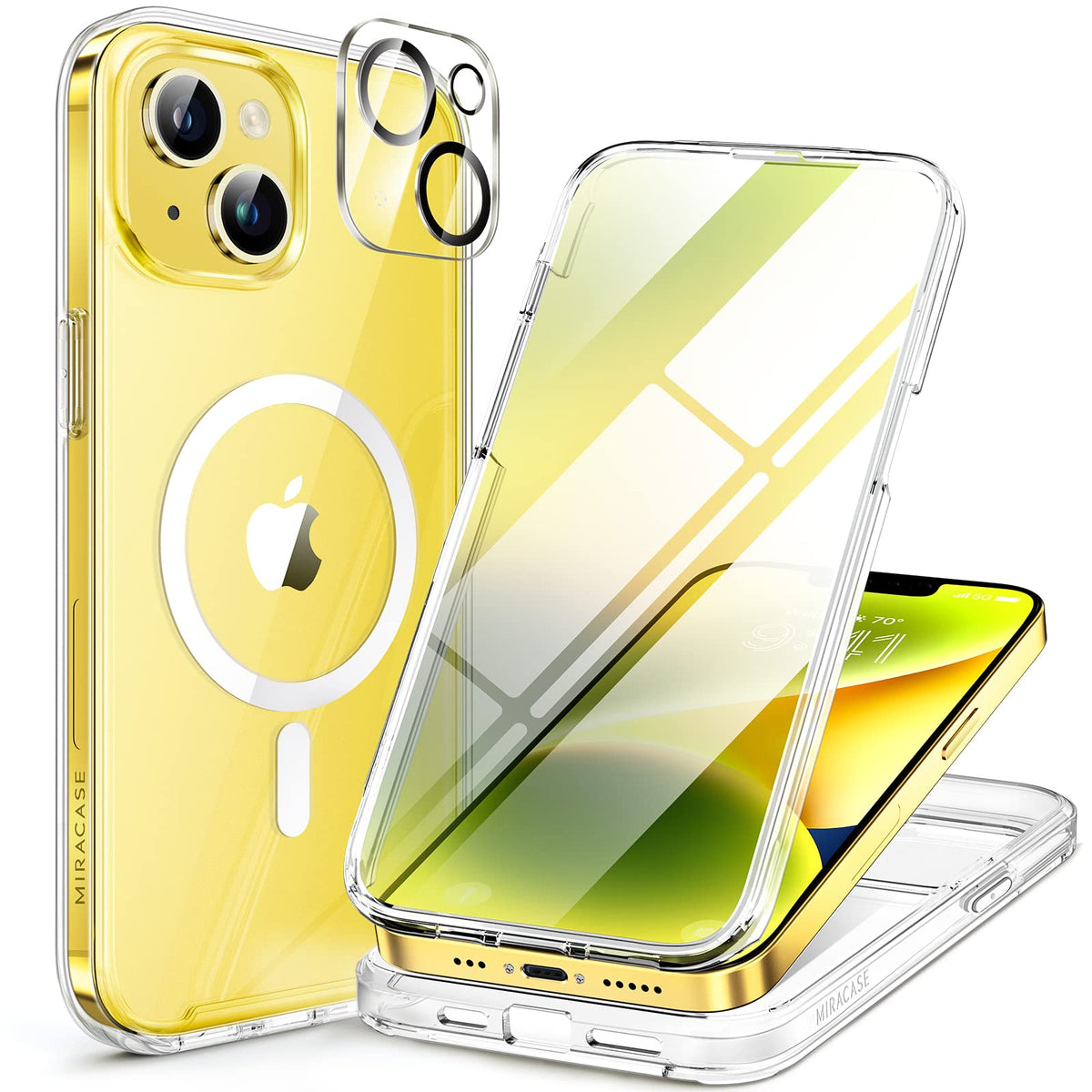 Miracase Full Body for iPhone All Series Glass Case 2026