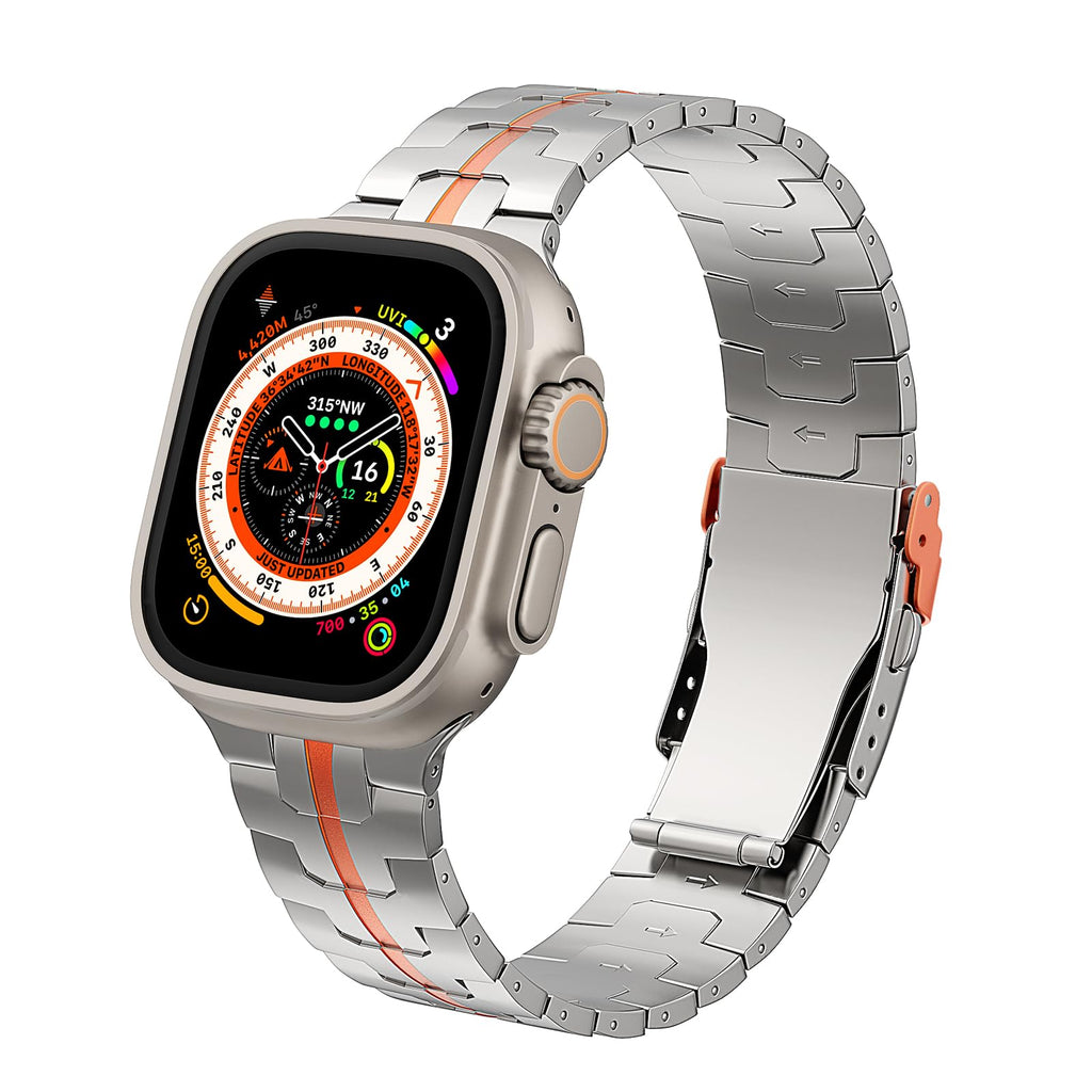 ZABUDUO Titanium Apple Watch Band for 42–49mm Models